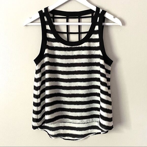 Forever21 striped sleeveless back lattice small Y2K - Picture 2 of 8